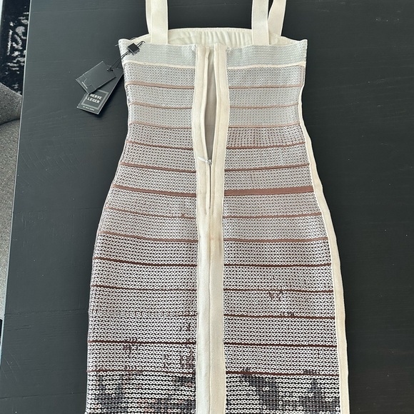 Herve Leger bandage dress sequin ombré. NWT - Picture 4 of 4